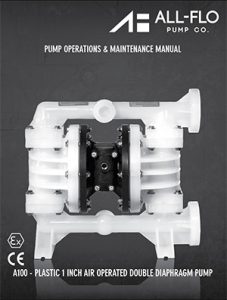 A100 PLASTIC 1 INCH AIR OPERATED DOUBLE DIAPHRAGM All-Flo Detroit Pump