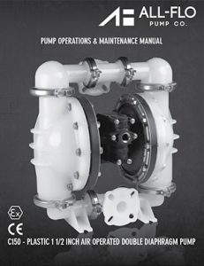 C150 Pump PLASTIC AIR OPERATED DOUBLE DIAPHRAGM All-Flo Detroit Pump