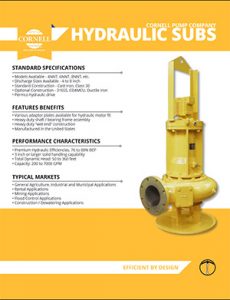Cornell Hydraulic Submersible Detroit Pump pdf