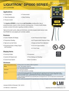 LMI DP5000 pH Controller brochure Detroit Pump pdf