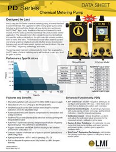 LMI PD Series chemical metering pump brochure Detroit Pump pdf