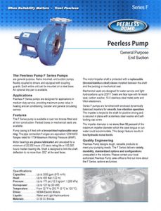 Peerless Pump F Series Pumps End Suction Detroit Pump pdf