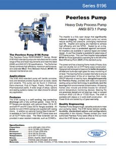 Series 8196 Peerless Pump Detroit Pump pdf