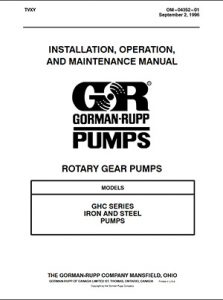 Gorman-Rupp GHC-Series IOM brochure pdf Detroit Pump
