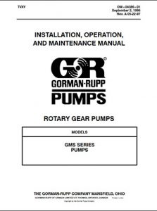 Gorman-Rupp GMS Series IOM brochure pdf Detroit Pump