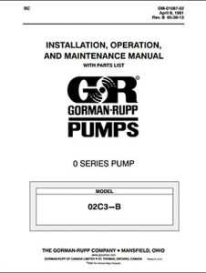 Gorman-Rupp O Series IOM brochure pdf Detroit Pump