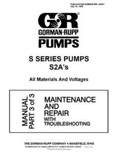 Gorman-Rupp S Series Maintenance brochure pdf Detroit Pump
