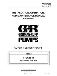 Gorman-Rupp Super-T Series IOM Detroit Pump