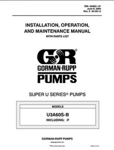 Gorman-Rupp Super U-Series IOM brochure pdf Detroit Pump