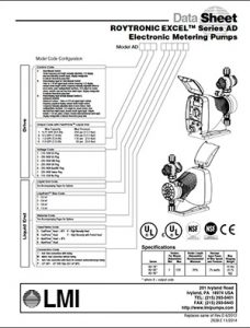 LMI Excel AD Pump brochure Detroit Pump
