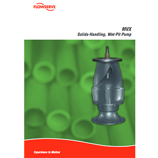 Flowserve MVX solids handling wet pit pump