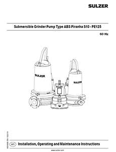 Piranha IOM Manual Sulzer Pump