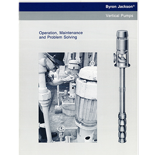 Vertical Pumps IOM Byron Jackson Pumps