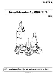 XFP PE1 PE3 IOM Sulzer Pump